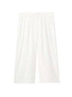 タックストレッチワイドパンツ/ホワイト(001)