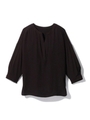 トリアセツイルオーバーブラウス/ブラック(019)