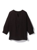 トリアセツイルオーバーブラウス/ブラック(019)