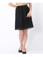 フロッキードットタックスカート/ライトベージュ(151)