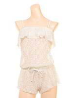 レースロンパース/ホワイト