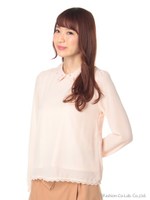 衿付ビジュー付BL　2/サックス