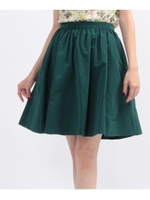 形状記憶グログランフレアスカート/ブラック(019)