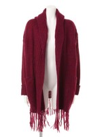 MIXフリンジカーデ/ブラック