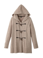 [L]ダッフルニットコート/ベージュ系(952)