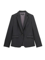 [S]ピンストライプテーラードジャケット/グレー系(113)