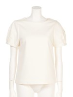 【CHIC】ショルダーフォルムタックTOPS/ブラック