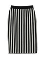 ジャカードストライプペンシルスカート/ブラック(319)
