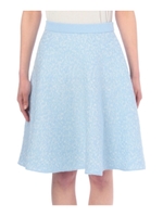 ジャカードニットフレアスカート/ライトブルー(491)