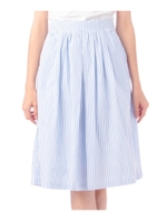 ストライプギャザースカート/ライトブルー(391)
