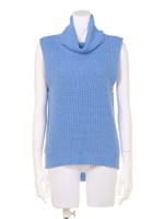 タートルノースリニットプルオーバー/BLU