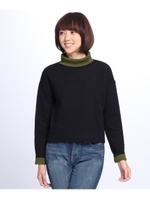 ダブルフェイスタートルニット/グレー(512)