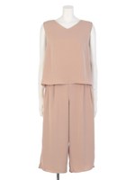 バックスリットコンビネゾン/Beige