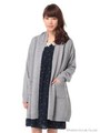 ビッグシルエットニットカーディガン/Light Gray Mixture
