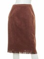 フェイクスエードフリンジスカート/キャメル