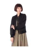 ジップアップブルゾン/ブラック(019)