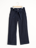 リボン付ワイドパンツ/ネイビー