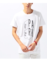 ロゴプリントコットンTシャツ/ライトブルー(091)