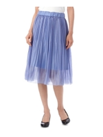 消しプリーツミディスカート/グレー(012)