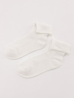 【GIRLY CASUAL】シャツ衿ソックス/オフホワイト