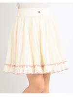 【LIZ LISA】レース配色スカート/ピンク