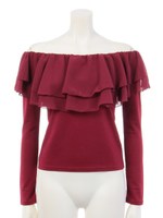 シフォンフレアオフショルTOPS/ミックス1