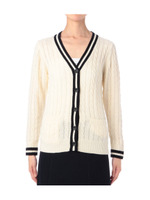 チルデンケーブルニットカーディガン/アイボリー(004)