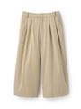 ドライギャバクロップドガウチョパンツ/ベージュ(052)