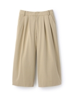 ドライギャバクロップドガウチョパンツ/ベージュ(052)