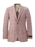 バルベラウィンドウペインジャケット/ワインレッド(263)