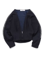 ビジュースリーブカーディガン/MNT