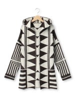 フォークロアジャカードニットカーディガン/アイボリー(504)