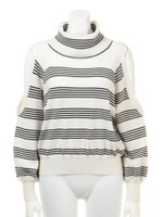 肩あきニットプルオーバー/BORDER