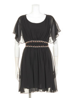 ウエストビジュードルマンワンピース/ブラック