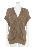 テープヤーンプルオーバー/ベージュ