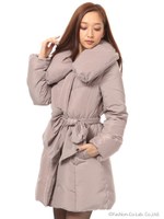 ポリエステルシャーリングダウン/モカ