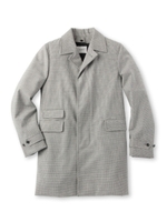 ライナーつき比翼千鳥柄コート/ダークグレー(413)