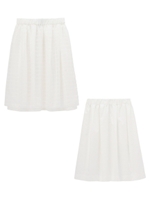 リバーシブルシアーチェックスカート/ホワイト(001)