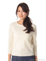 地柄変えニットＰＯ/ホワイト