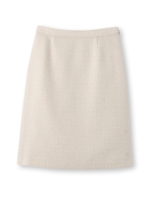 [L]オーナメントツイードスカート/ライトベージュ(451)
