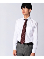 サテンストライプシャツ/グレー(012)