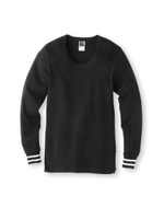 フライス袖口ラインリブロンT/オフホワイト(003)