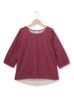 レンガ柄レースプルオーバー/オフホワイト(403)