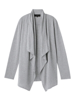 微光沢フロントドレープトッパーカーディガン/グレー(012)