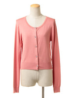 15SSビジューボタンカーディガン/PK