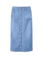DENIM LONG SKIRT/ライトインディゴ