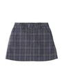 PREPPY A LINE SKIRT/ブラック