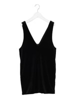 V開きジャンスカ/ブラック