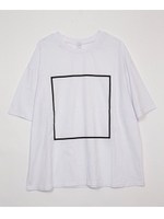 【IKUMI】□PRINT T/ホワイト
