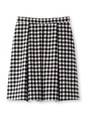 タックギンガムチェックスカート/ブラック(219)